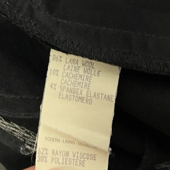 Gucci Vintage Black Wool Blend High Waisted Crop Ankle Pants Trousers Italy 42 M - Picture 11 of 16